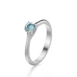 Pierścionek białe złoto z akwamarynem AJPZ_018 Pierścionek białe złoto z akwamarynem AJPZ_018